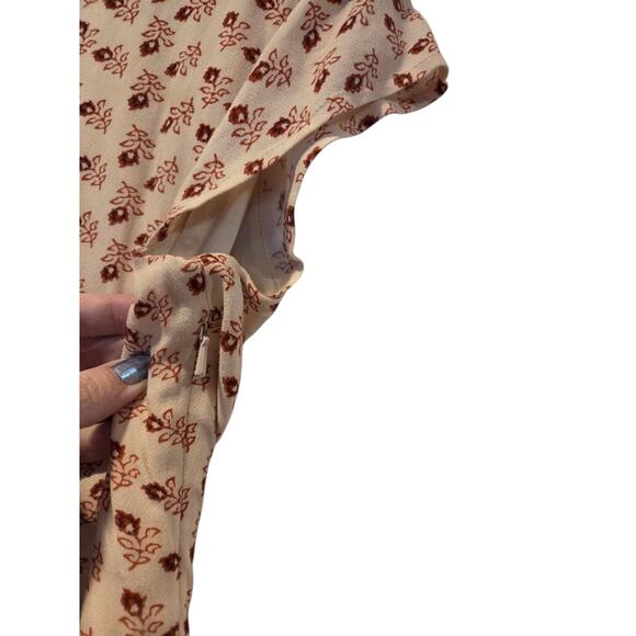 Free People Bella Notte Midi Dress Pink Combo, Boho Cottagecore Prairie | 6 EUC - Picture 10 of 13